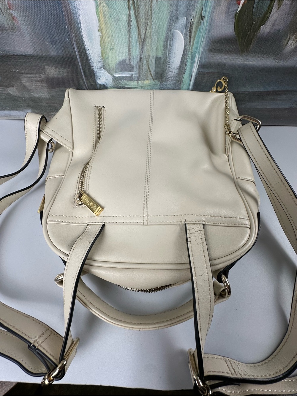 Carlo Rino Classic Collection Quilted Backpack 🤍 - Picture 12 of 15